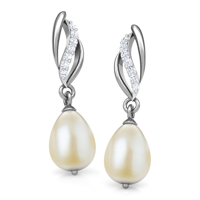 Whirl Pearl earrings