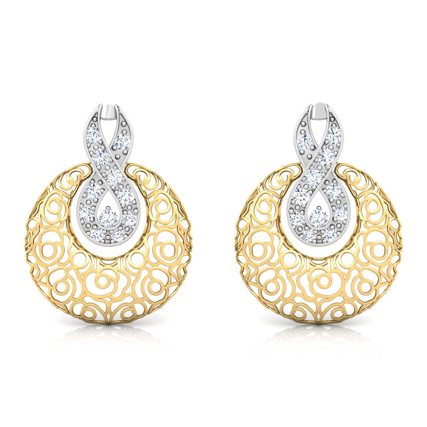 Penelope Trellis Diamond Stud Earrings Penelope Trellis Diamond Stud Earrings