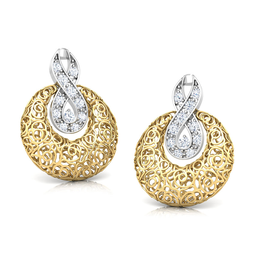 Penelope Trellis Diamond Stud Earrings Penelope Trellis Diamond Stud Earrings
