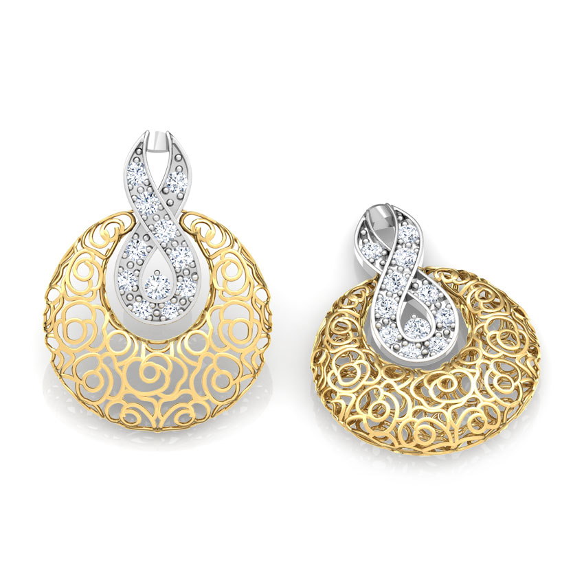 Penelope Trellis Diamond Stud Earrings Penelope Trellis Diamond Stud Earrings