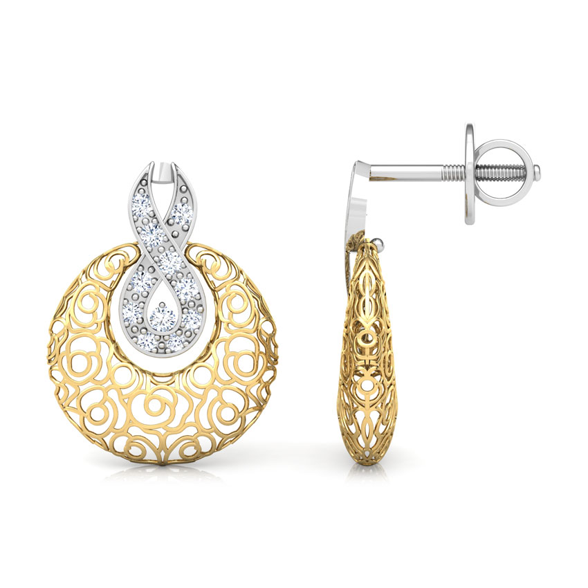 Penelope Trellis Diamond Stud Earrings Penelope Trellis Diamond Stud Earrings
