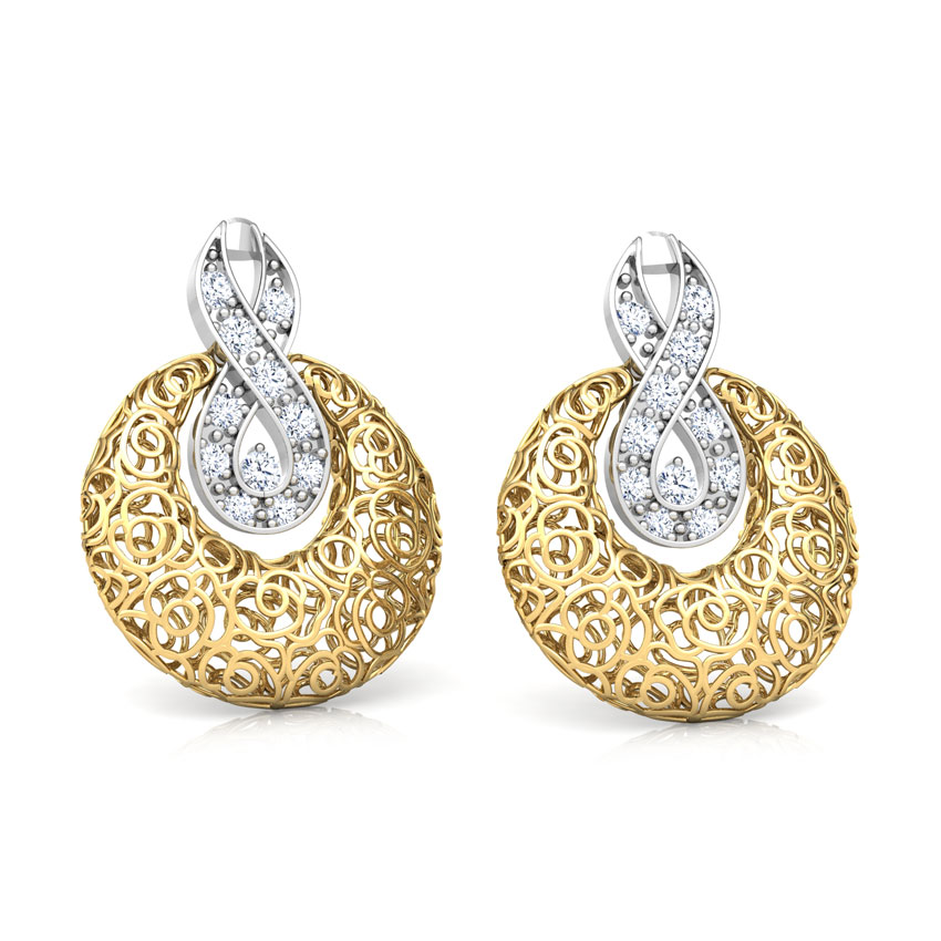 Penelope Trellis Diamond Stud Earrings Penelope Trellis Diamond Stud Earrings