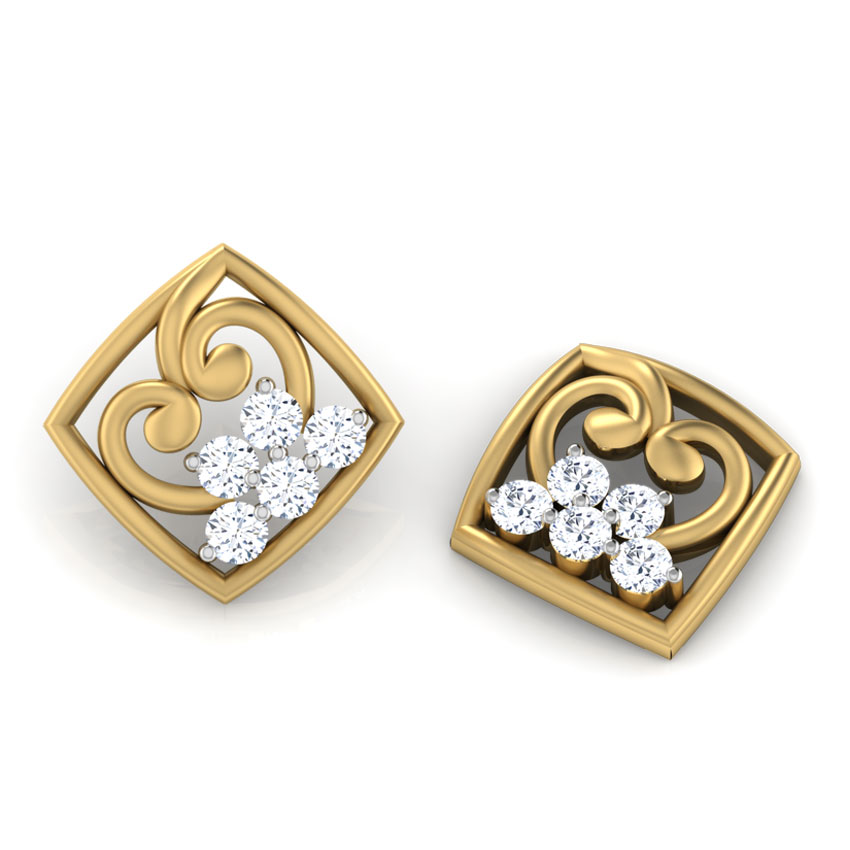 Dazzle Diamond Stud Earrings