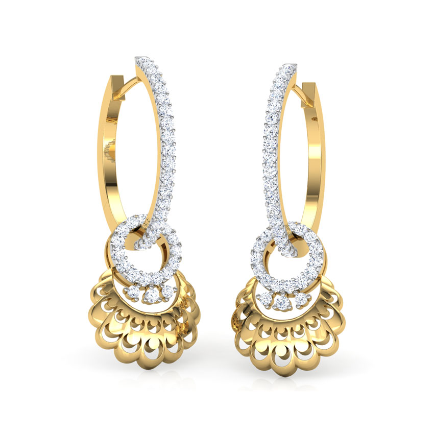 Lyn Petaled Hoop Earrings