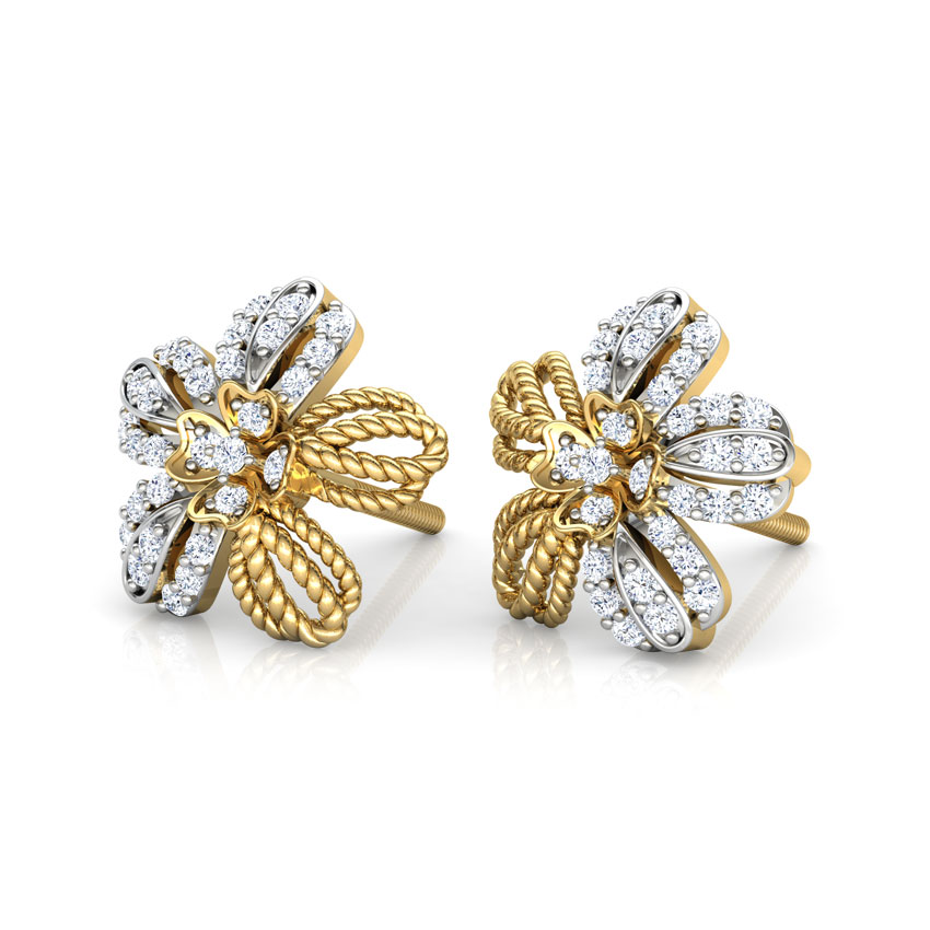 Buttercup Flower Stud Earrings