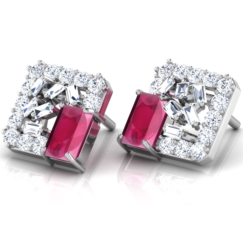 Glitter Sow Stud Earrings