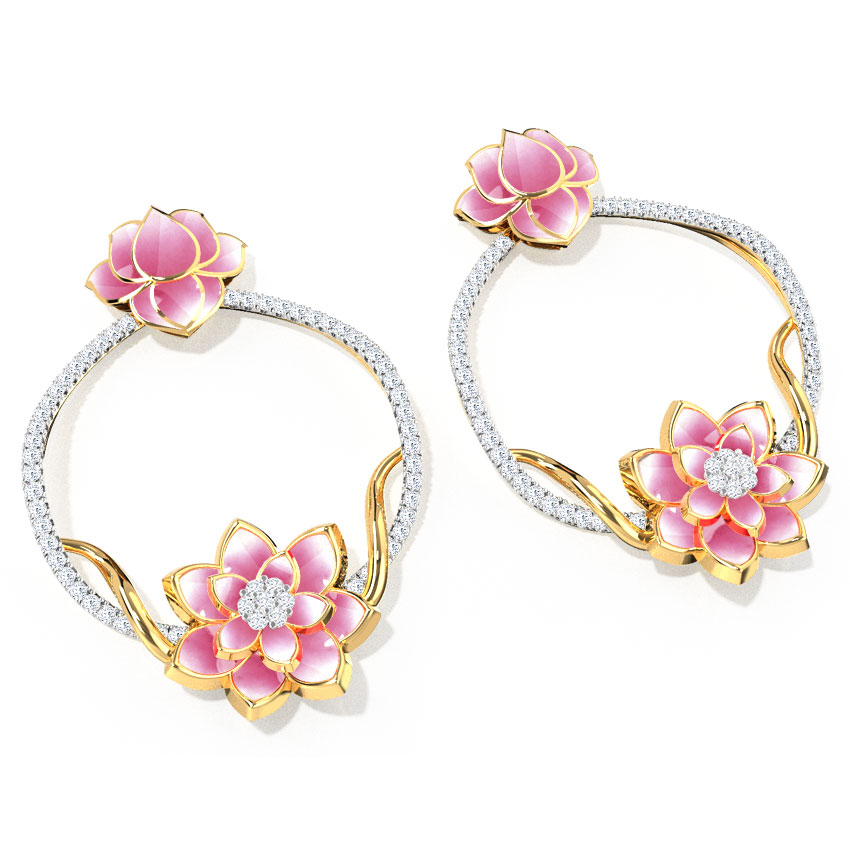 Lotus Swing Earrings