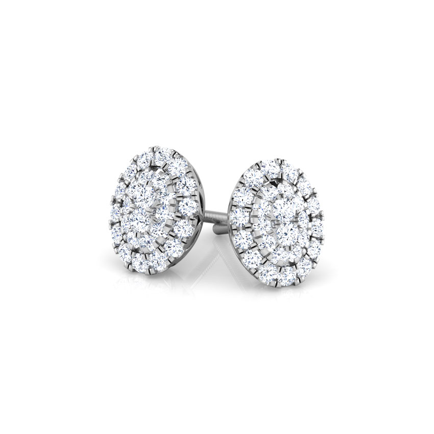 Maisha Cluster Diamond Stud Earrings Maisha Cluster Diamond Stud Earrings