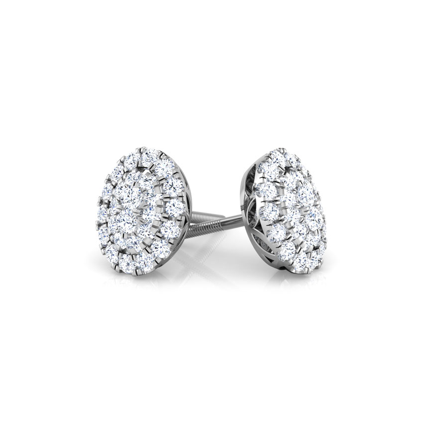 Maisha Cluster Diamond Stud Earrings Maisha Cluster Diamond Stud Earrings