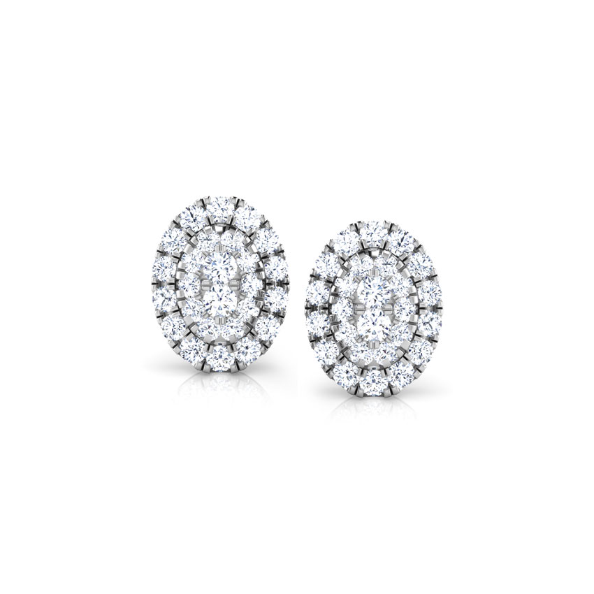 Maisha Cluster Diamond Stud Earrings Maisha Cluster Diamond Stud Earrings