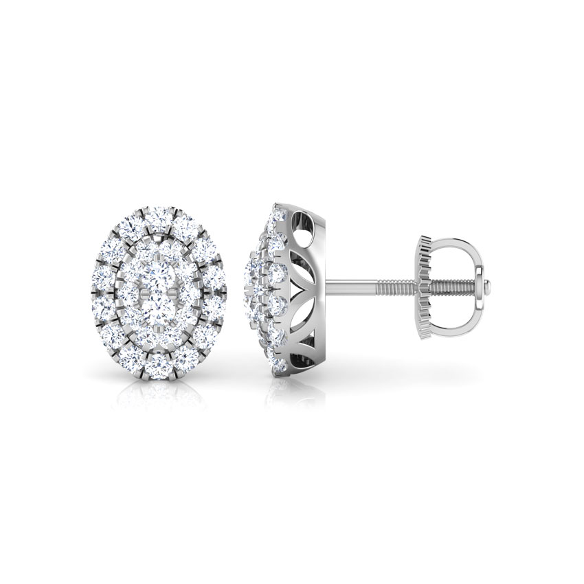 Maisha Cluster Diamond Stud Earrings Maisha Cluster Diamond Stud Earrings