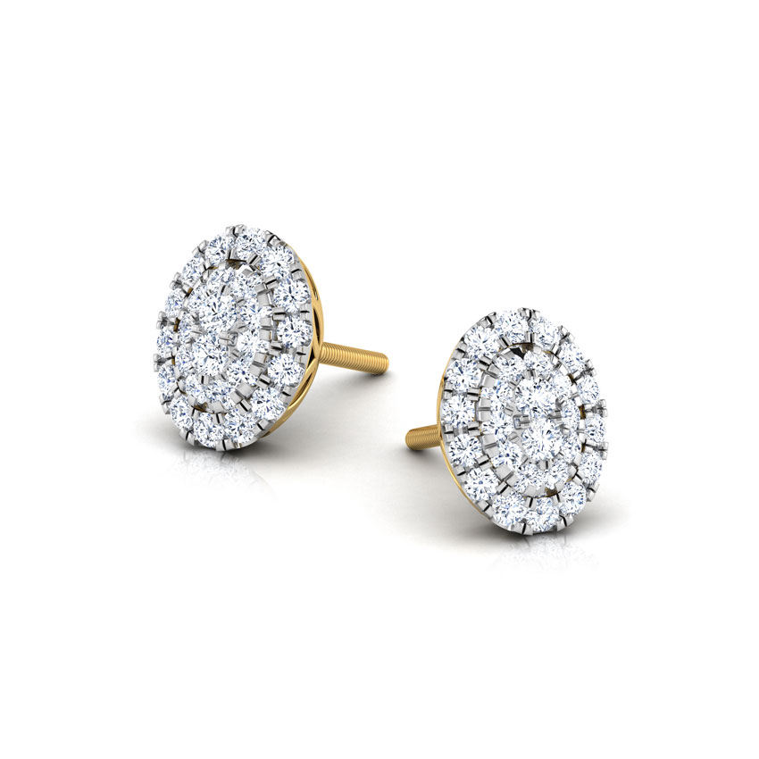 Maisha Cluster Diamond Stud Earrings Maisha Cluster Diamond Stud Earrings