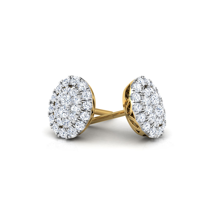 Maisha Cluster Diamond Stud Earrings Maisha Cluster Diamond Stud Earrings