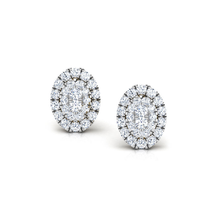 Maisha Cluster Diamond Stud Earrings Maisha Cluster Diamond Stud Earrings