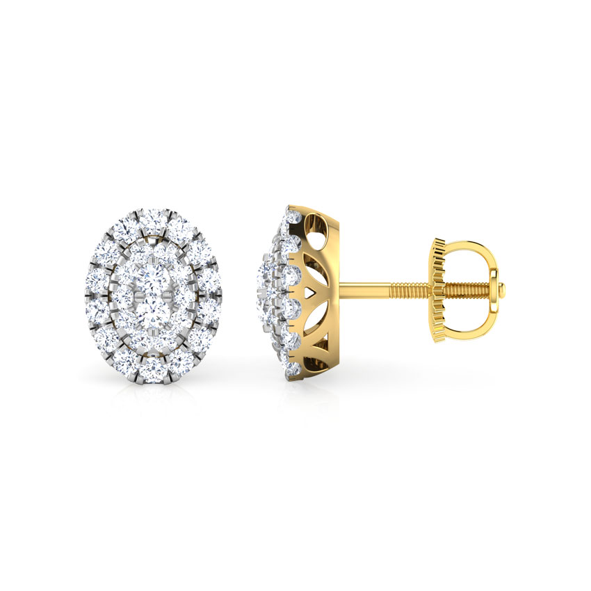Maisha Cluster Diamond Stud Earrings Maisha Cluster Diamond Stud Earrings