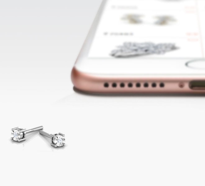 Shimmer Miracle Plate Stud Earrings