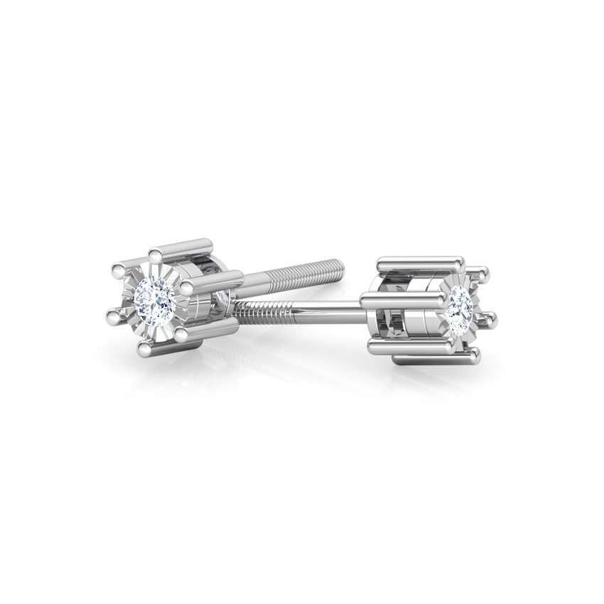 Inina Miracle Plate Diamond Stud Earrings