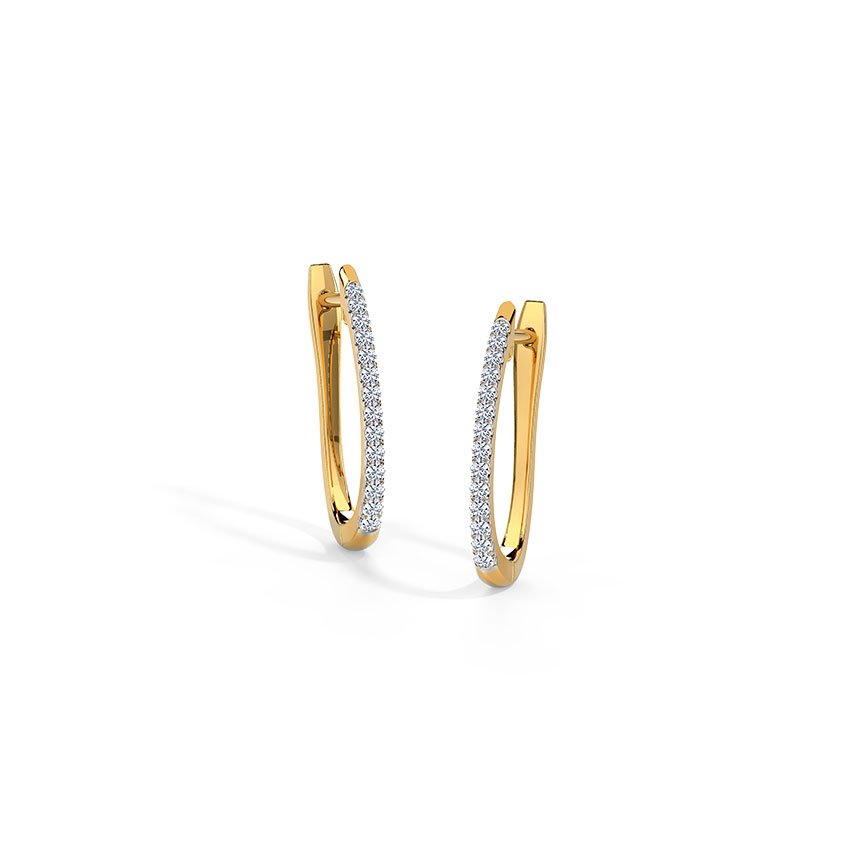 Scarlett Sparkle Diamond Hoop Earrings 