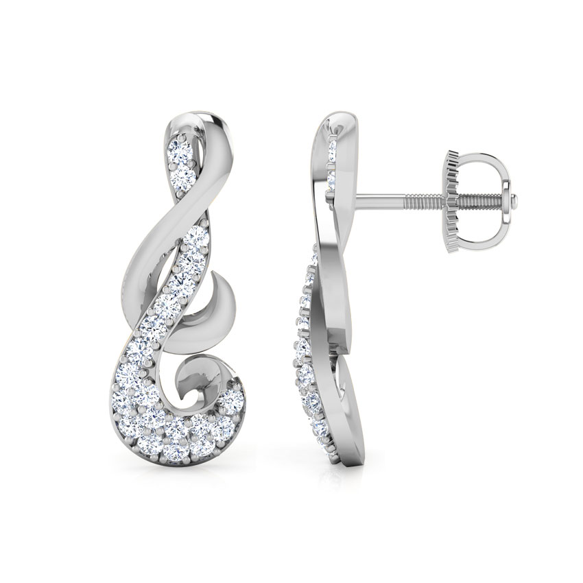 Entwined Diamond Stud Earrings Entwined Diamond Stud Earrings
