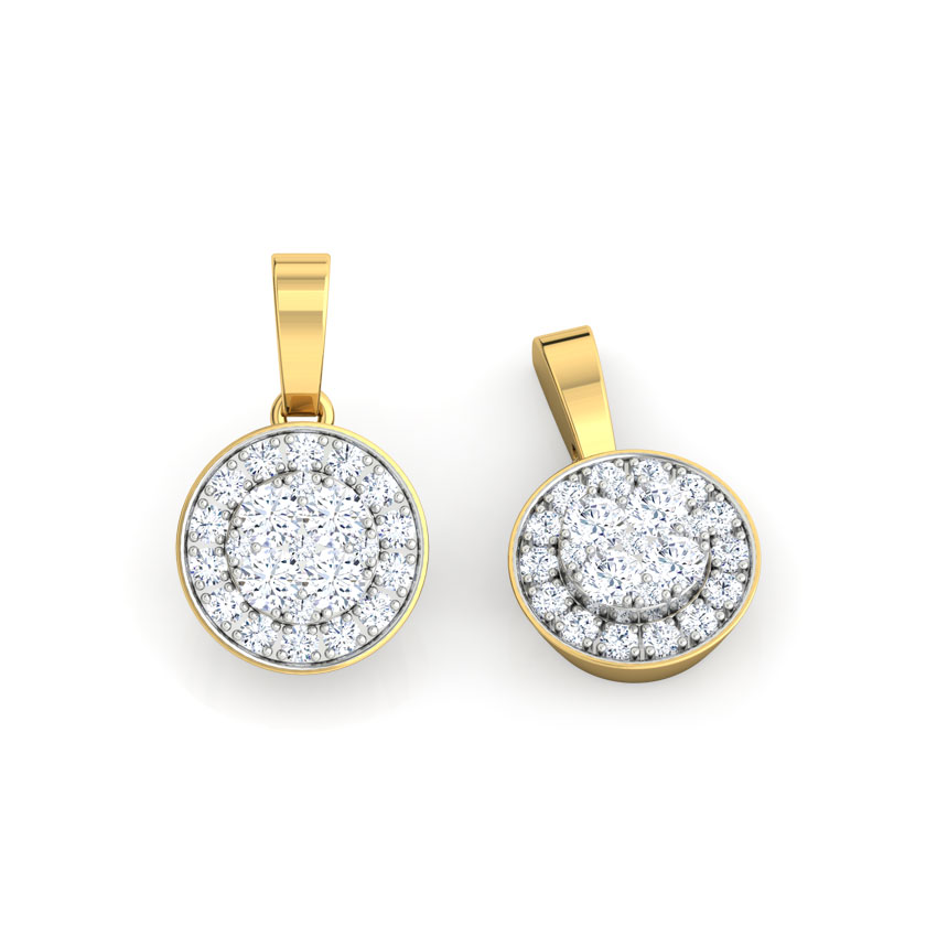 Sarah Bunched Diamond Drop Earrings