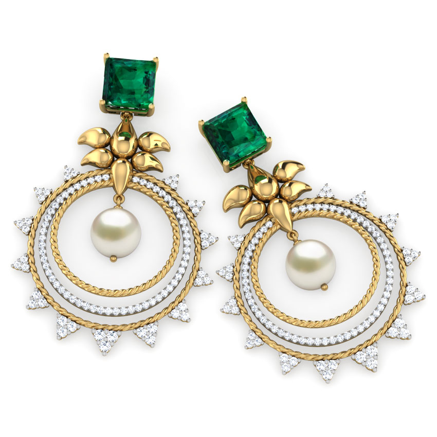 Elara Lotus Chand Bali