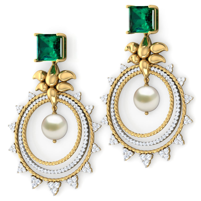 Elara Lotus Chand Bali