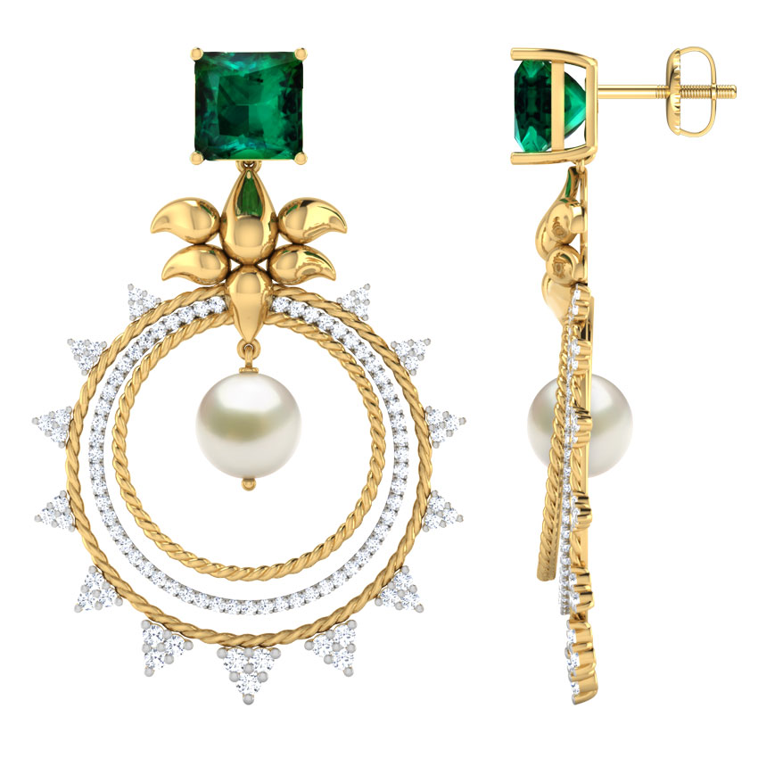 Elara Lotus Chand Bali