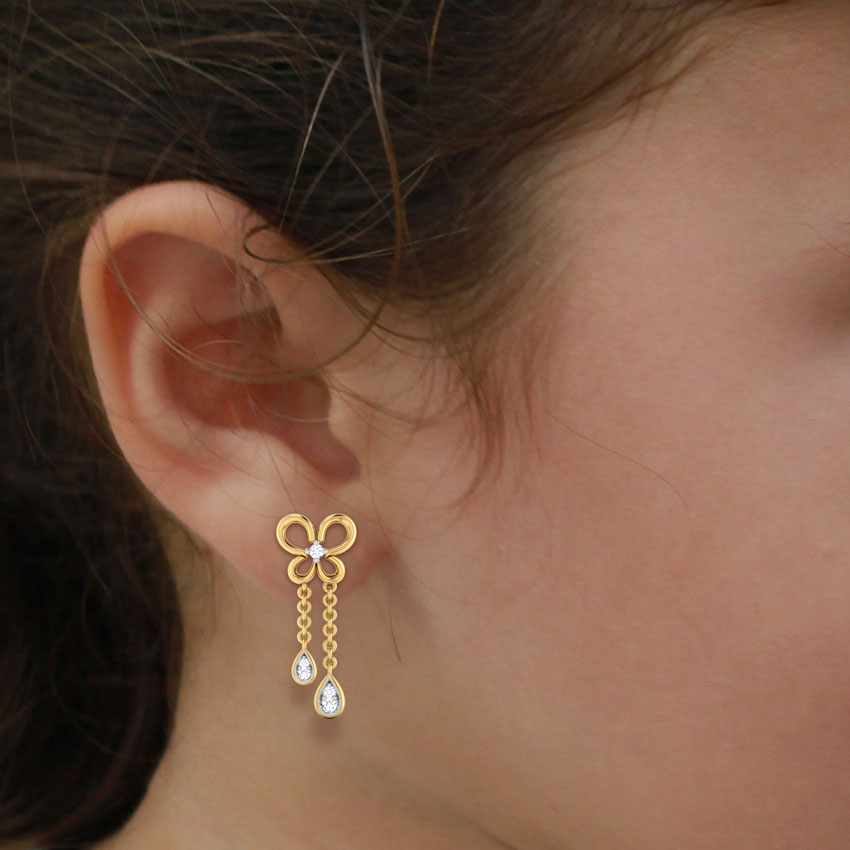 Butterfly Dew Kids' Diamond Earrings Butterfly Dew Kids' Diamond Earrings