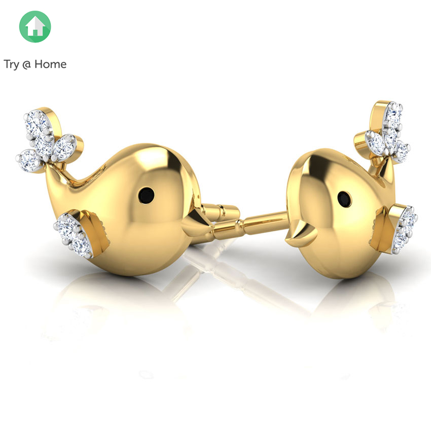 Birdy Kids' Diamond Earrings