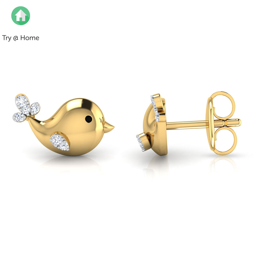 Birdy Kids' Diamond Earrings