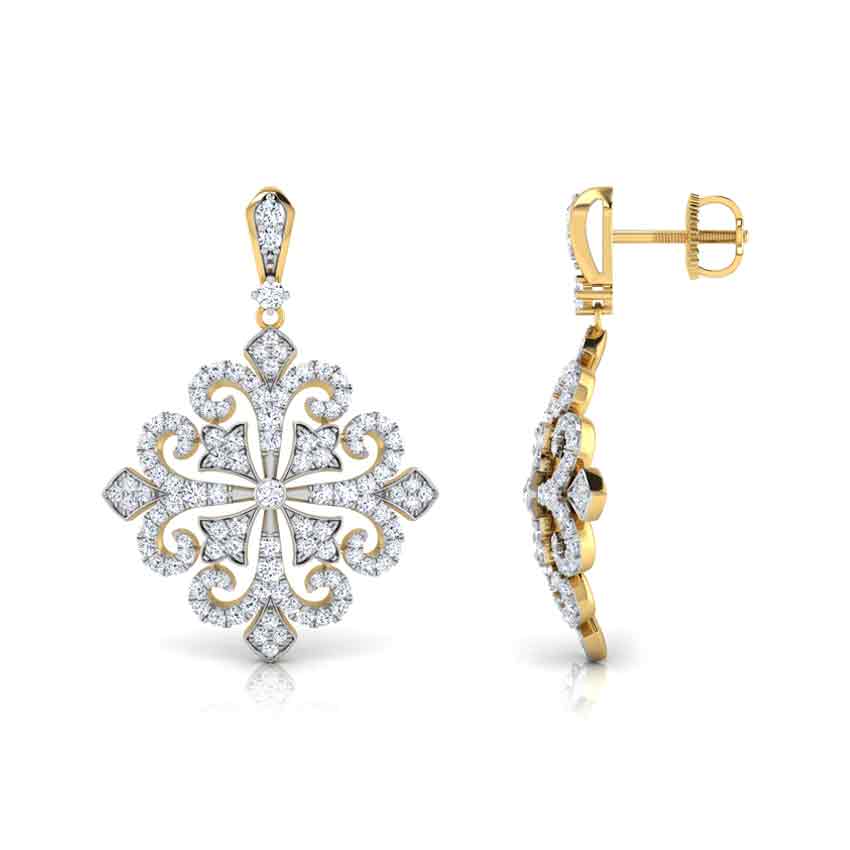 Nova Victorian Diamond Drop Earrings