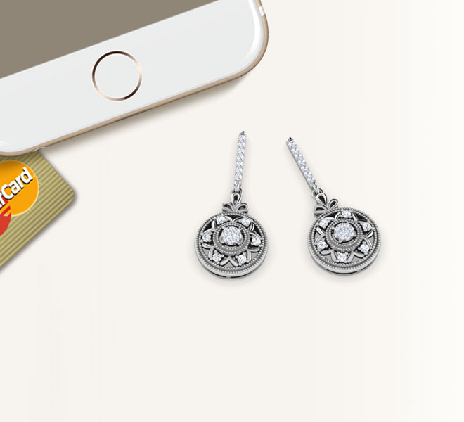 Claire Round Drop Earrings