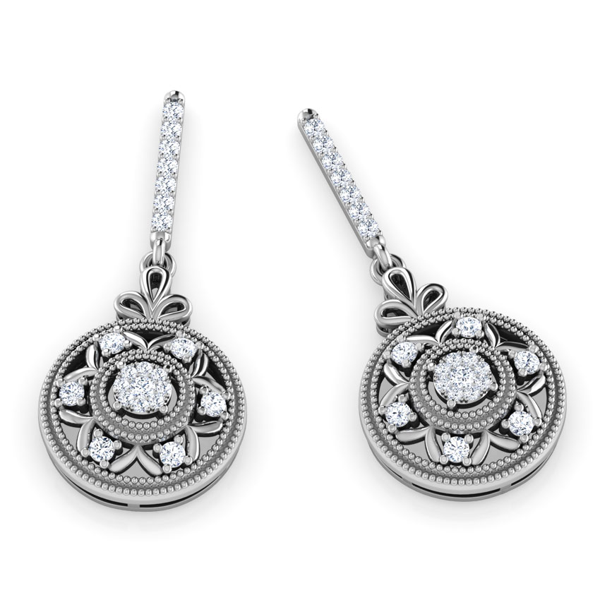 Claire Round Drop Earrings