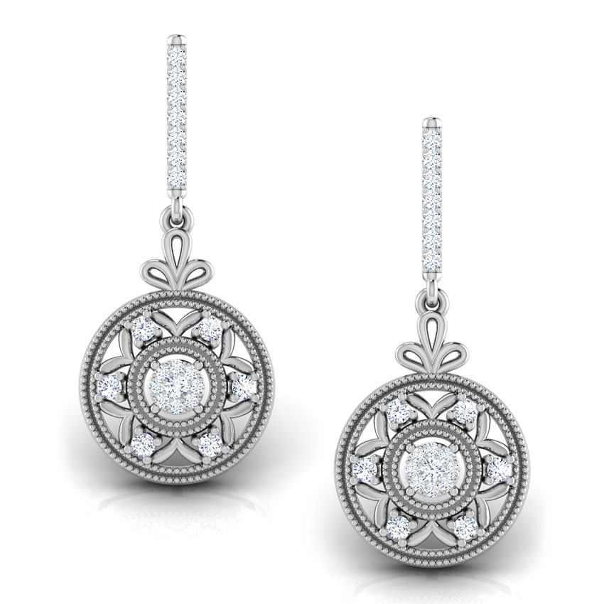 Claire Round Drop Earrings