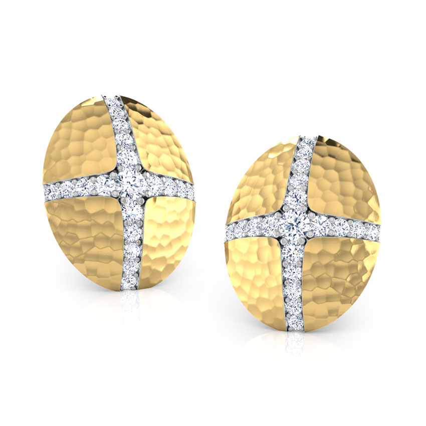 Nella Hammered Stud Earrings