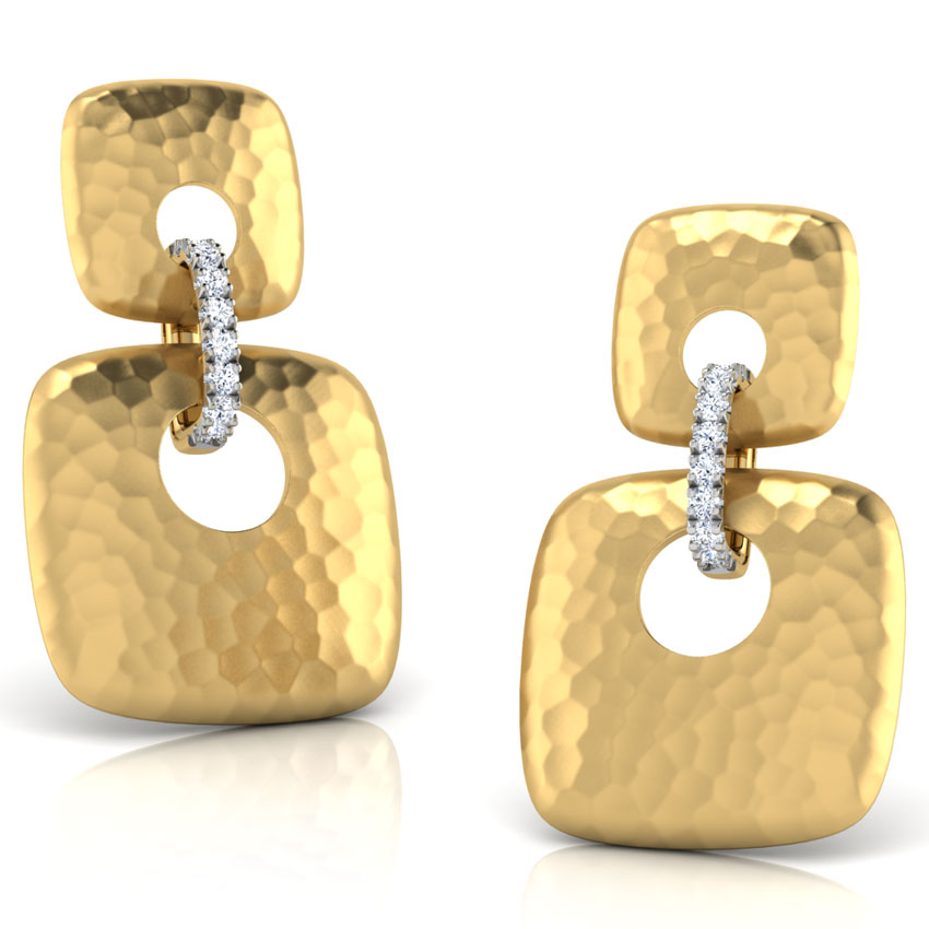 Maia Hammered Drop Earrings
