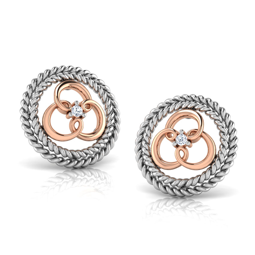 Kally Braided Stud Earrings