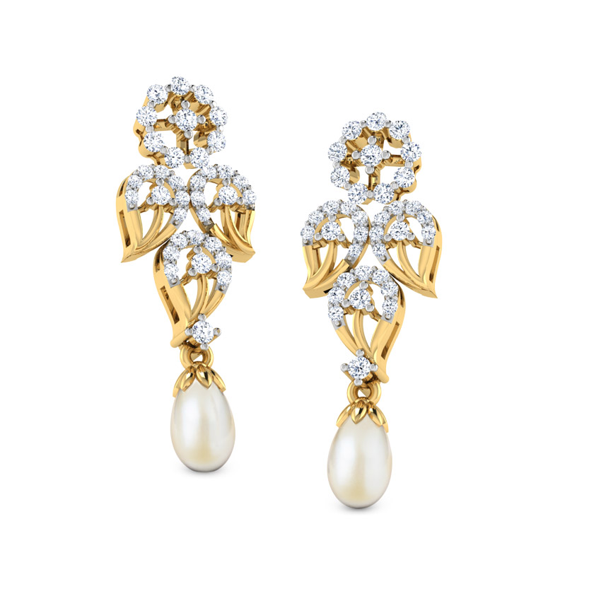Leafy Drop Earrings