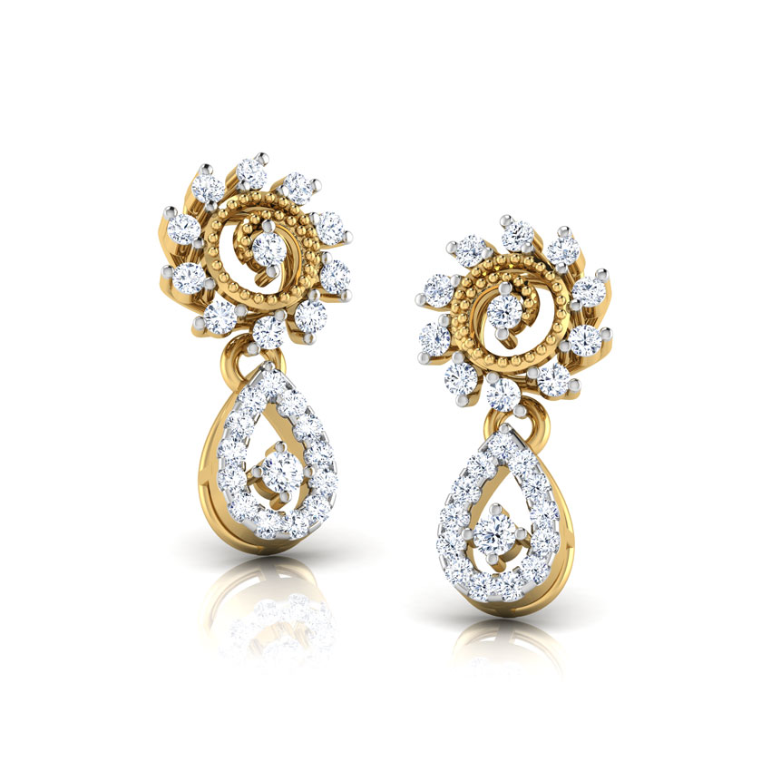 Sun Drop Diamond Drop Earrings