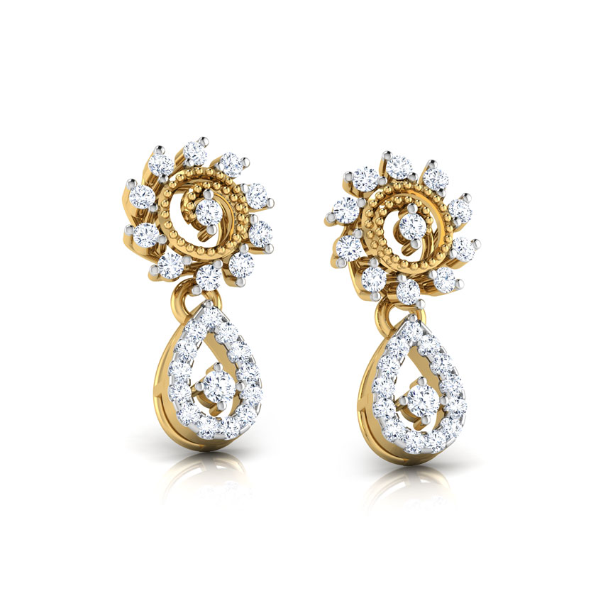 Sun Drop Diamond Drop Earrings