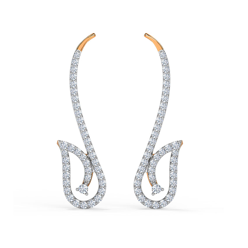 Fabi Leaf Diamond Ear Cuffs Fabi Leaf Diamond Ear Cuffs