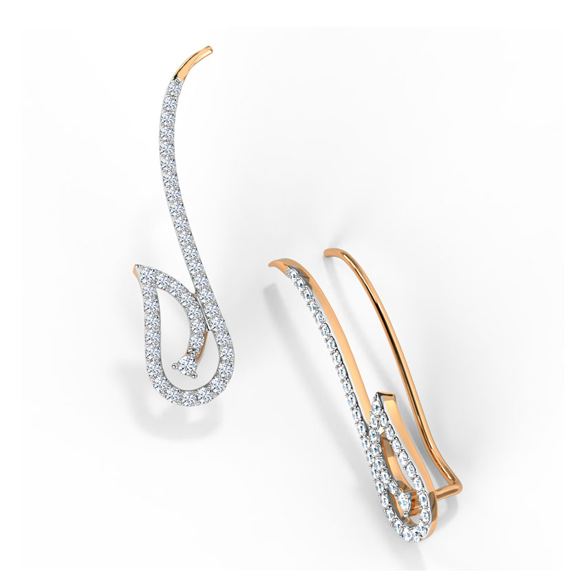 Fabi Leaf Diamond Ear Cuffs Fabi Leaf Diamond Ear Cuffs