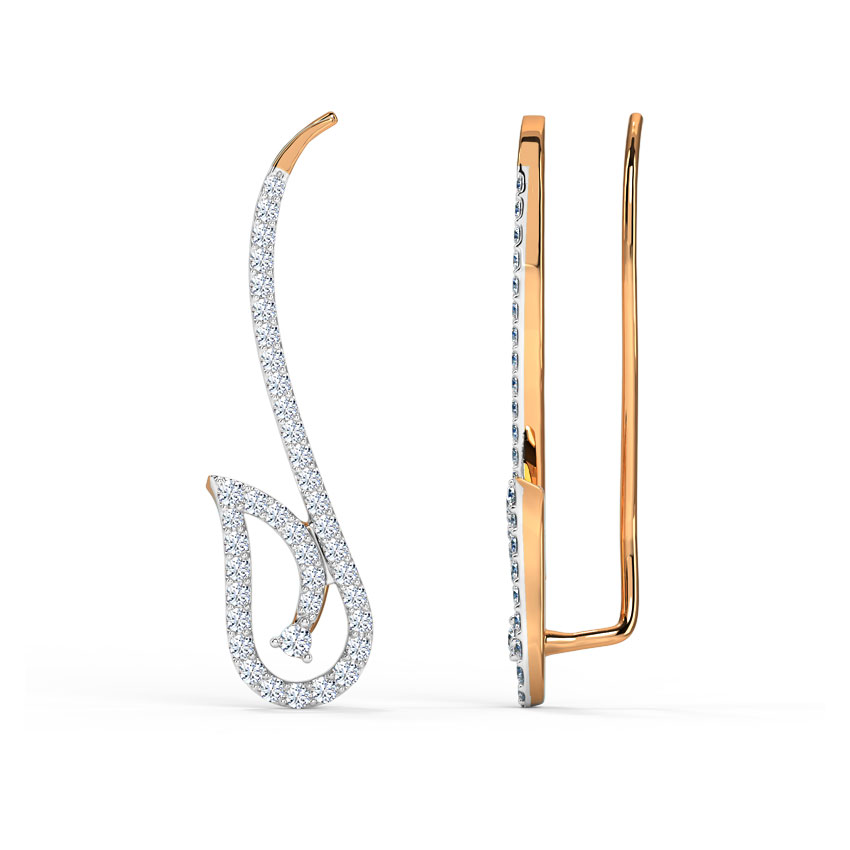 Fabi Leaf Diamond Ear Cuffs Fabi Leaf Diamond Ear Cuffs