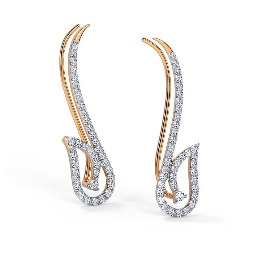 Fabi Leaf Diamond Ear Cuffs Fabi Leaf Diamond Ear Cuffs