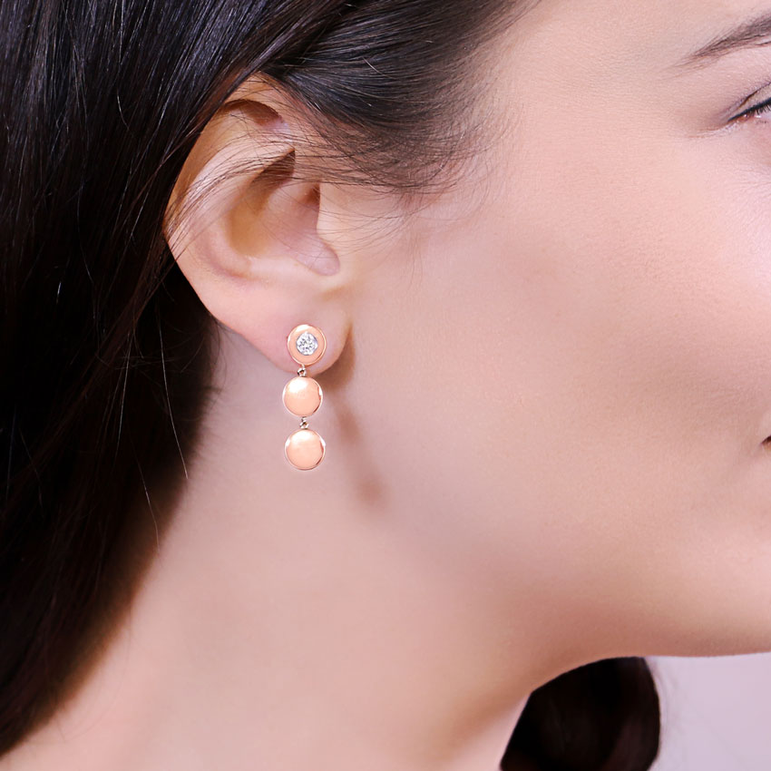 Janie Stamped Drop Earrings