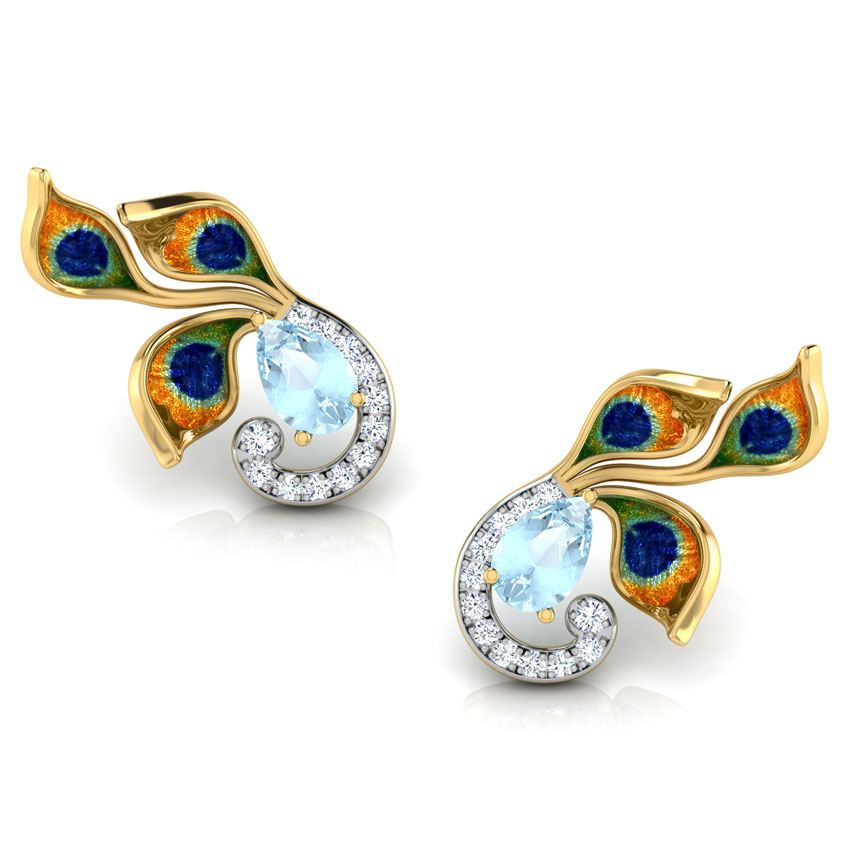 Princess Peacock Gemstone Ear Cuffs Princess Peacock Gemstone Ear Cuffs