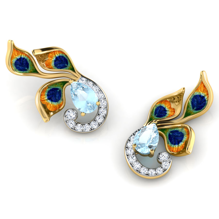 Princess Peacock Gemstone Ear Cuffs Princess Peacock Gemstone Ear Cuffs