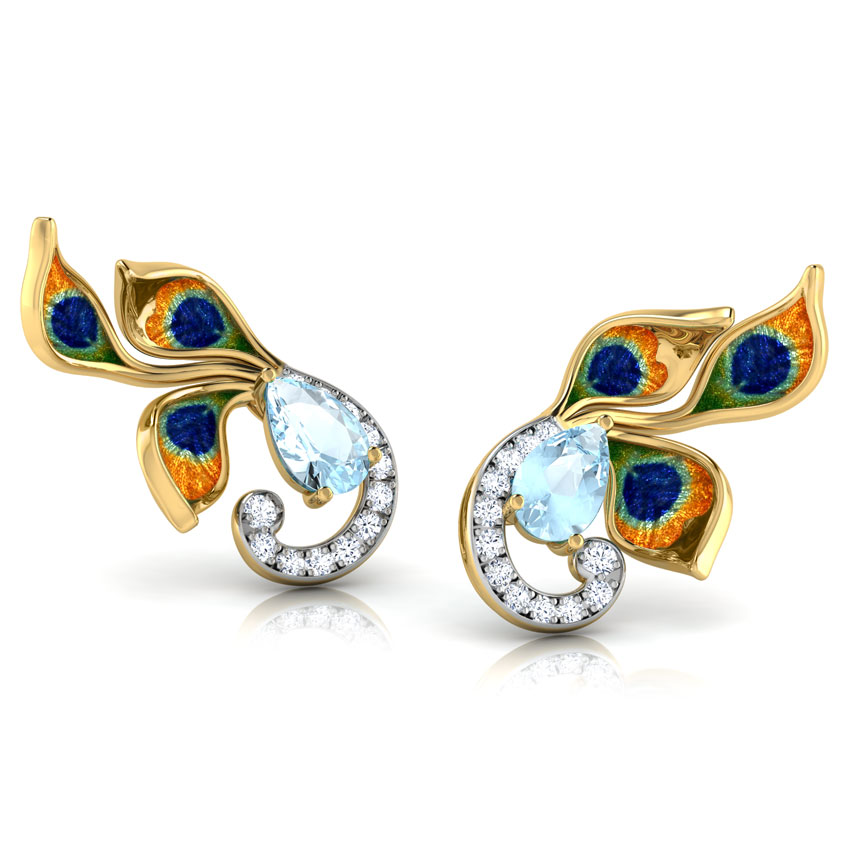 Princess Peacock Gemstone Ear Cuffs Princess Peacock Gemstone Ear Cuffs