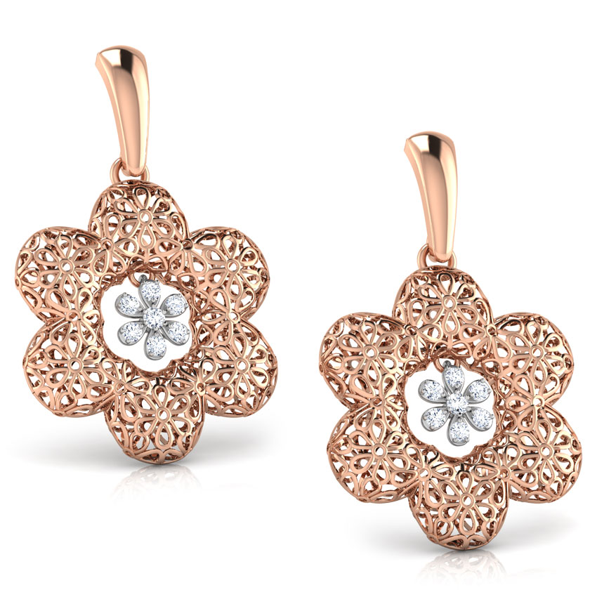 Tress Trellis Diamond Drop Earrings Tress Trellis Diamond Drop Earrings