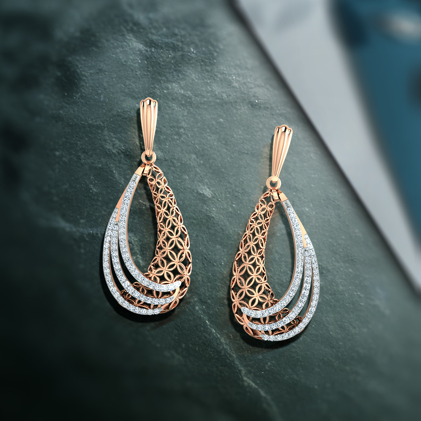 Frill Trellis Drop Earrings Frill Trellis Drop Earrings